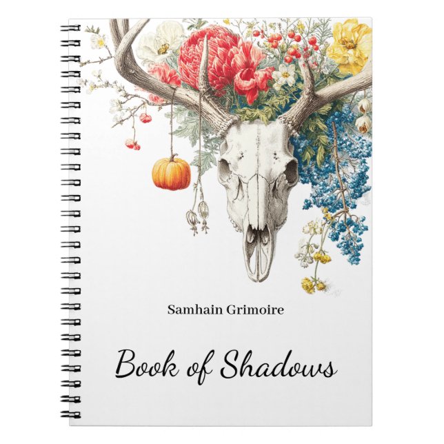 Mystiska sömnar | Samhain Grimoire Bok of Shadow Anteckningsbok (Framsidan)