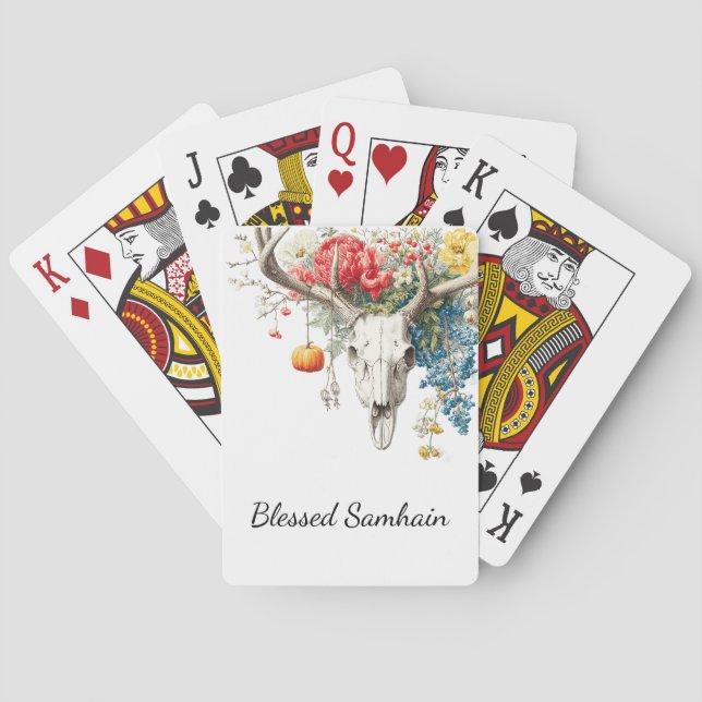 Mystiska sömnar | Samhain Witchy Design Casinokort (Baksidan)