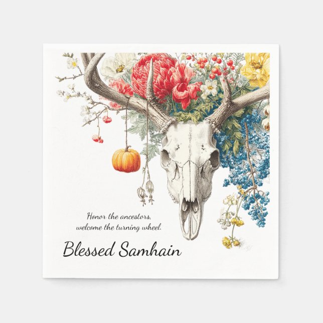 Mystiska sömnar | Samhain Witchy Design Pappersservett (Framsidan)