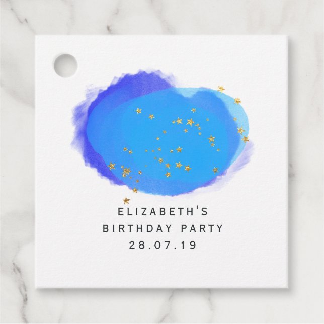 Mystiska stjärnor gåvor etiketter (Framsida)