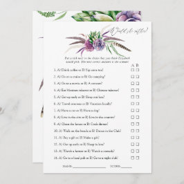 Mystiska succulars Möhippa spel Inbjudningar