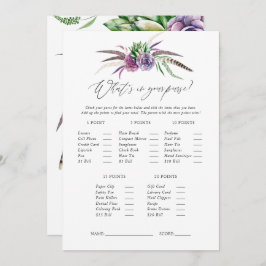 Mystiska succulars Möhippa spel Inbjudningar