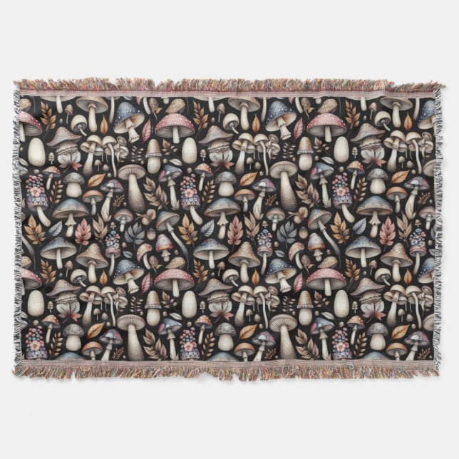 Mystiska svampar  filt (Framsidan)