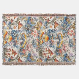 Mystiska svampar i Toile De Jouy Filt