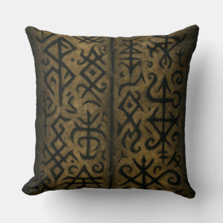 Mystiska symboler och Mörk Occult Dekorativ kudde