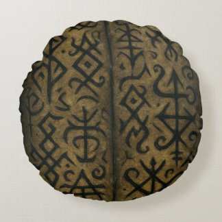 Mystiska symboler och Mörk Occult Dekorativ kudde