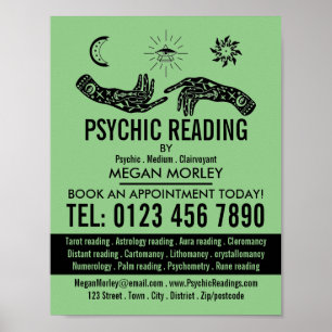 Mystiska symboler, Psychic Reading Advertising Poster