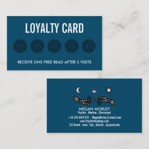 Mystiska symboler, Psychic Reading Loyalty Visitkort