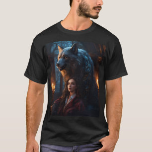 Mystiska Varger: Mörk Fantasy Academy Romantik T Shirt