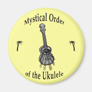 Mystiskt beställa av ukulelen magnet