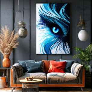 Mystiskt Blått Blixt: Konsten Som Hypnotiserar Poster