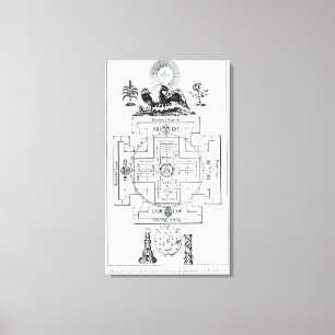 Mystiskt diagram av Solomons Canvastryck