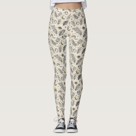 Mystiskt himmelsk månstjärnmönster leggings