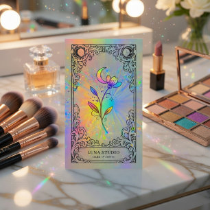 Mystiskt Holografiskt Tarot Skönhetsvarumärke Visitkort