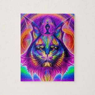 mystiskt kattpussel pussel