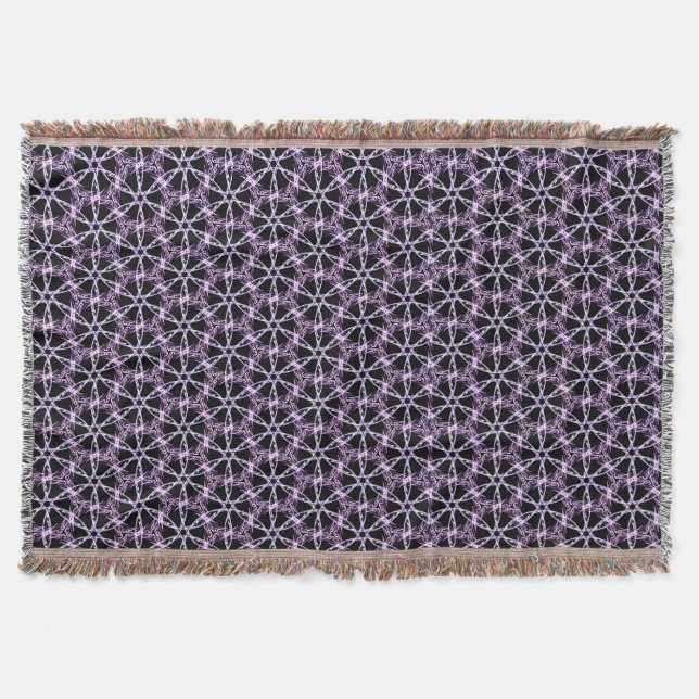 Mystiskt Lavender Gitter Filt (Framsidan)