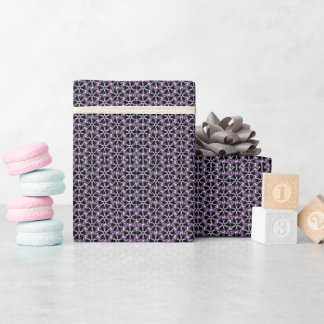Mystiskt Lavender Gitter Presentpapper