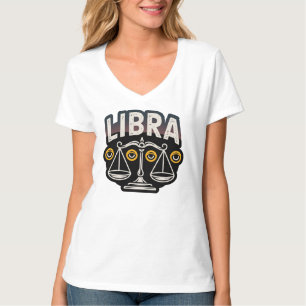 Mystiskt Libra-stjärnteckenemblem T Shirt