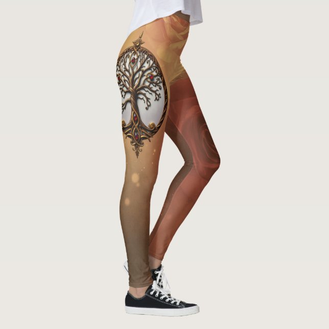 Mystiskt Livets Träd Leggings (Höger)