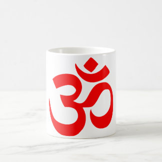 Mystiskt ljud för Om-symbol i hinduiskt och Kaffemugg