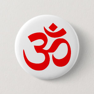 Mystiskt ljud för Om-symbol i hinduiskt och Knapp