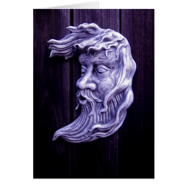 Mystiskt månekort hälsningskort (Framsidan)