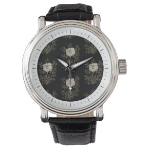 Mystiskt medeltida blommamönster armbandsur