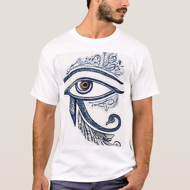 Mystiskt öga för skydd. t shirt (Framsida)