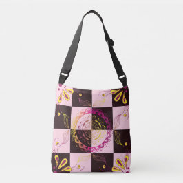 Mystiskt schackbräde Floral Mandala Axelväska