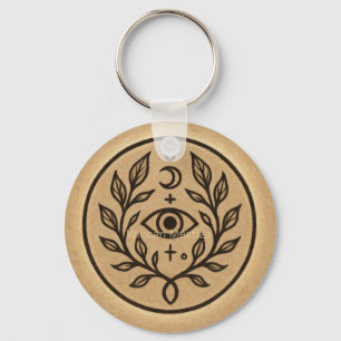Mystiskt Skyddsögon Mån Symbol Nyckelring