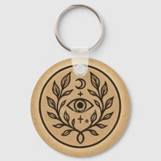 Mystiskt Skyddsögon Mån Symbol Nyckelring