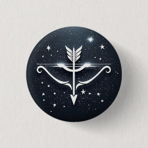 Mystiskt Skyttens Zodiak-symbol Knapp
