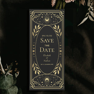 Mystiskt Tarot Card för Guld Elegant Spara datum Inbjudningar