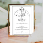 Mystiskt Tarotkort Meny Skylt<br><div class="desc">Denna design har en mystisk tarotkortlayout med himmelska typsnitt. Se hela kollektionen för fler matchande föremål!</div>