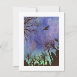 Mystiskt Twilight Note Card Anteckningskort
