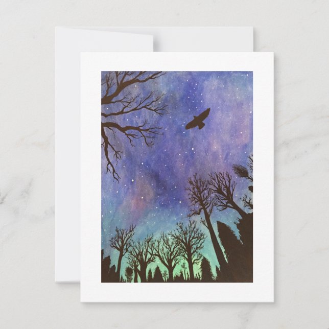 Mystiskt Twilight Note Card Anteckningskort (Framsida)