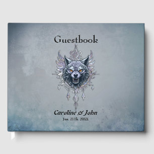 Mystiskt varg huvud. gästböcker