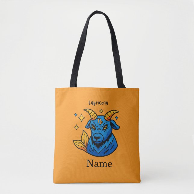 Mystiskt Zodiak Stenbocken Sjö Bock Astrologi Tygkasse (Framsida)