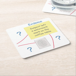 Mystoppbrottsnämnd för att lösa vittnesmål underlägg papper kvadrat