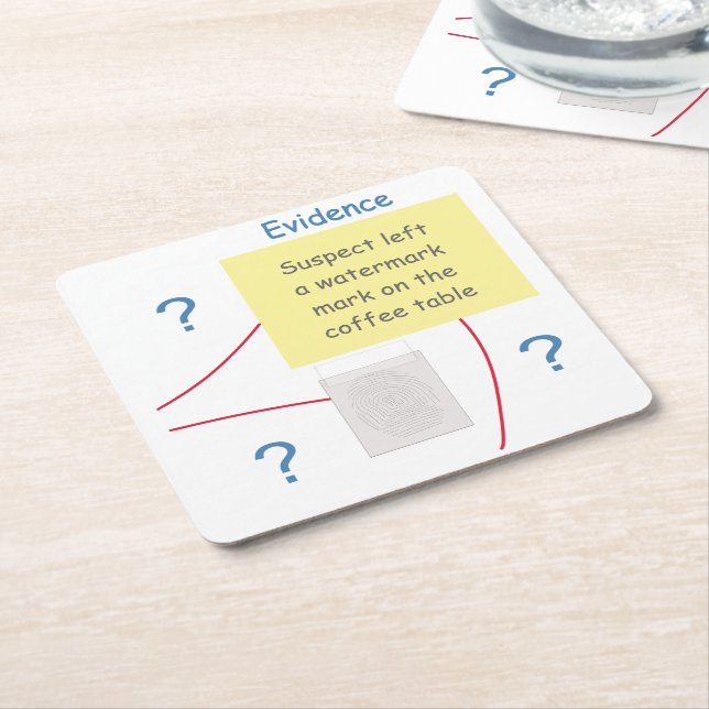 Mystoppbrottsnämnd för att lösa vittnesmål underlägg papper kvadrat (Vinklad)
