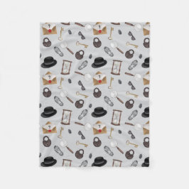 Mystoppet Kids Secret Agent Spy Detektiv Theme Fleecefilt