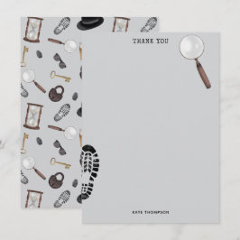 Mystoppet Kids Secret Agent Spy Detektiv Theme Tack Kort