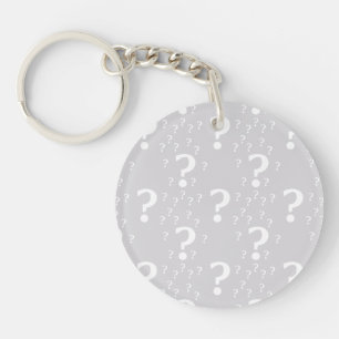 Mystoppets frågetecken, dold puzzle light grått