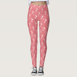 Mystoppets frågetecken koral för gåsnålkorg leggings