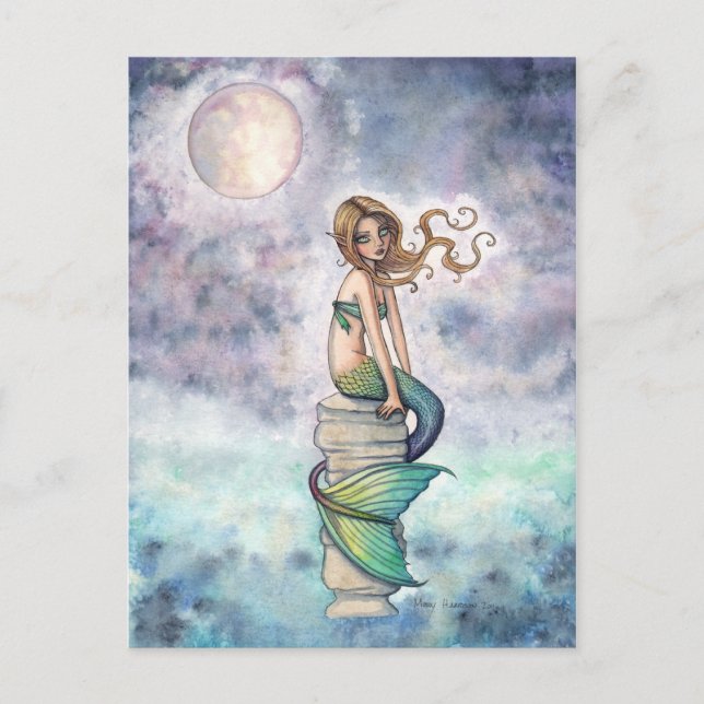 Mysty Mermaid Postcard Vykort (Framsida)