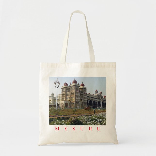Mysuru Palace-vy till påsen Tygkasse (Framsidan)