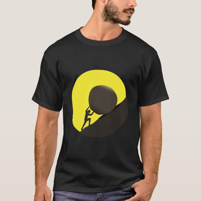myt om Sisyphus T Shirt (Framsida)