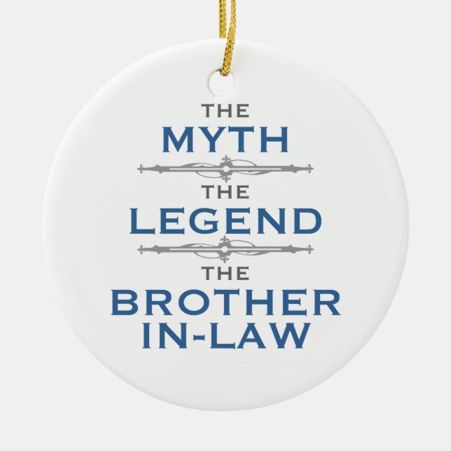 Myth Legend Brother-in-Law Julgransprydnad Keramik (Framsidan)