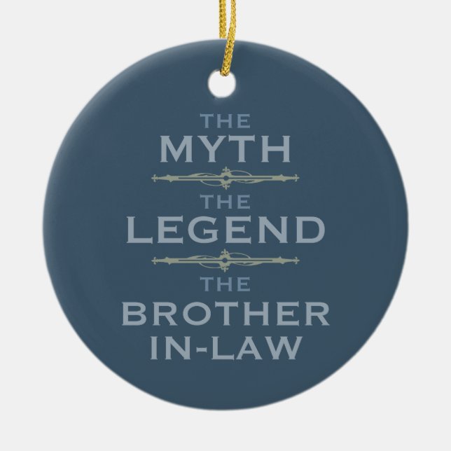Myth Legend Brother-in-Law Julgransprydnad Keramik (Framsidan)