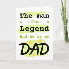 Myth legend Pappa citerar lustigt citat Far's Day Kort